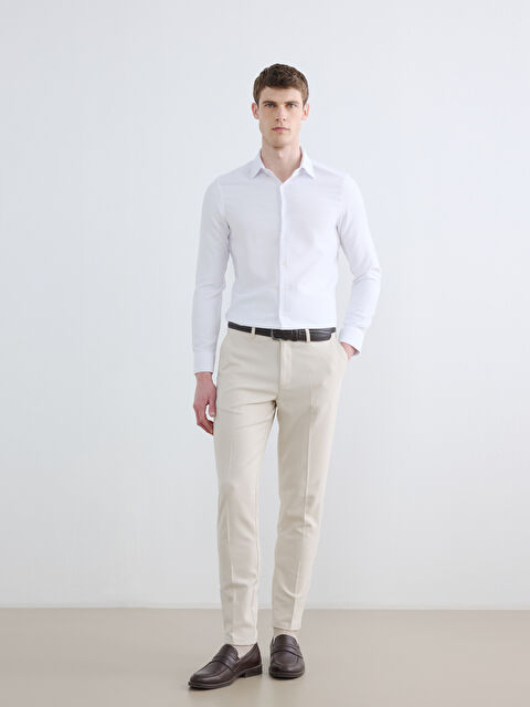 LCW BUSINESS Slim Fit Dokulu Erkek Kumaş Pantolon