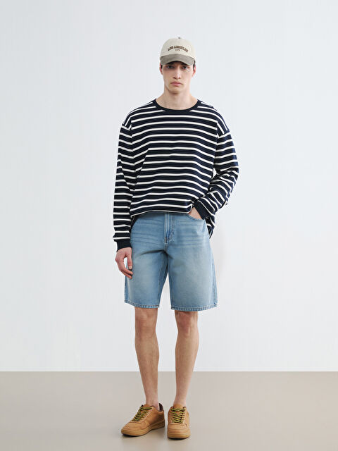 LCW Jeans Мужчины Индиго Джинсовые шорты