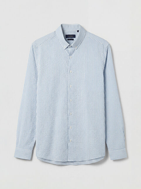 SOUTHBLUE Standart Kalıp Çizgili Dokulu Erkek Gömlek