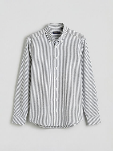 SOUTHBLUE Regular Fit Çizgili Erkek Gömlek - S6EP51Z8-LGS