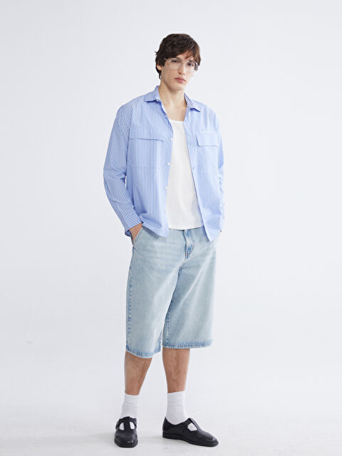 LCW Jeans Pantaloni scurți din denim INDIGO Bărbat