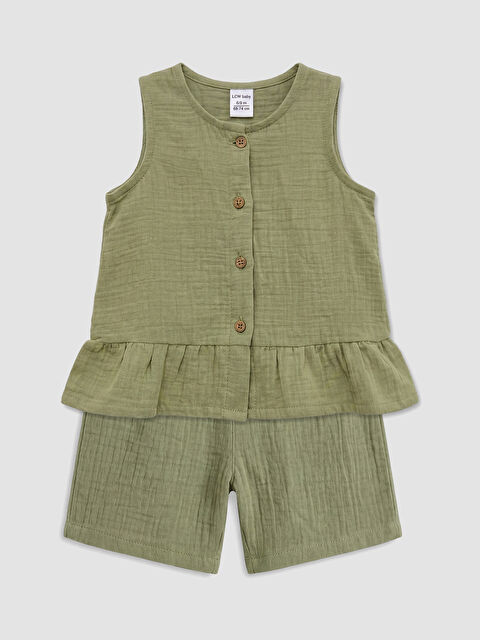 LCW baby Baby Girl GREEN Shorts