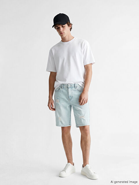 LCW Jeans Skinny Fit Herren-Jeansshorts