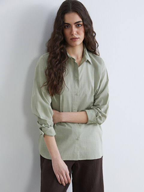 LCW Vision The Oversized Women's Shirt - S6EQ65Z8-19R