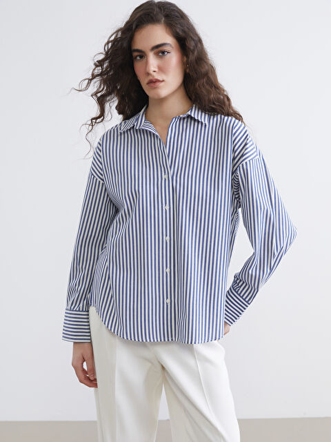 LCW Vision Жінка ТЕМНО-СИНІЙ Сорочка