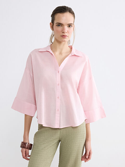 LCW Vision Woman PINK Shirt - S6EQ69Z8-942