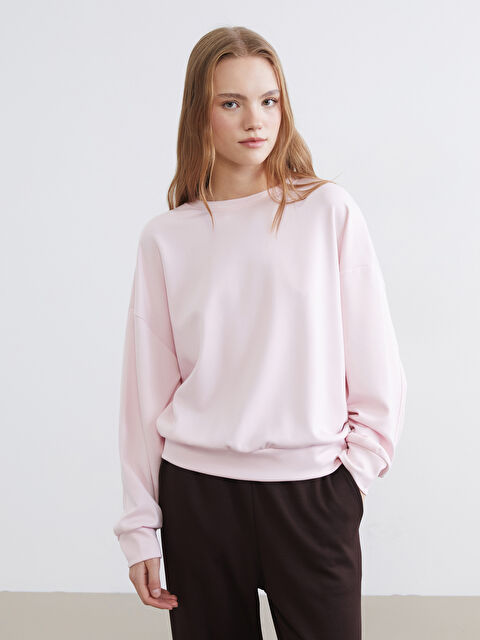 XSIDE Women's Crew Neck Oversized Sweatshirt - S6ER37Z8-2FS
