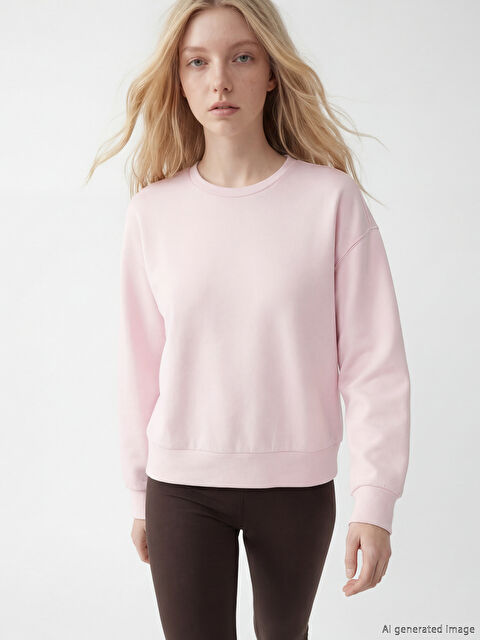 XSIDE Oversized Soft Touch Women's Sweatshirt - S6ES09Z8-CUK