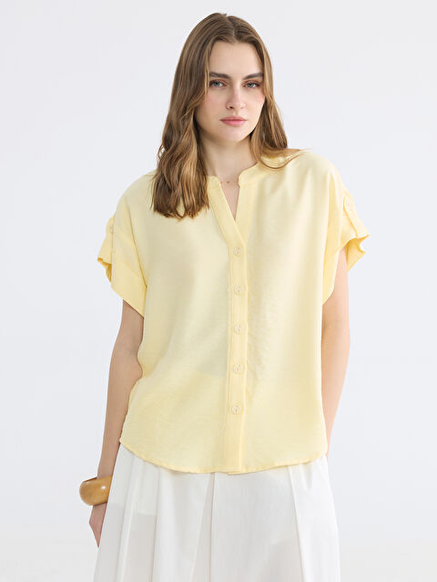 LCW EVERYDAY قميص نسائي بياقة بشق