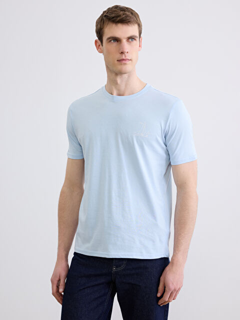 LCWAIKIKI Classic Man BLUE T-Shirt - S6ES39Z8-G0K