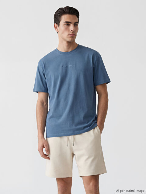 XSIDE Crew Neck Embroidered Men's T-Shirt