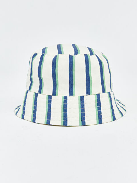 LCW ACCESSORIES Çizgili Erkek Bebek Bucket Şapka