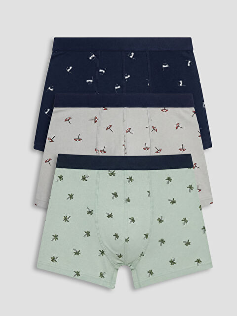 LC WAIKIKI Pamuklu Esnek Erkek Boxer 3'lü