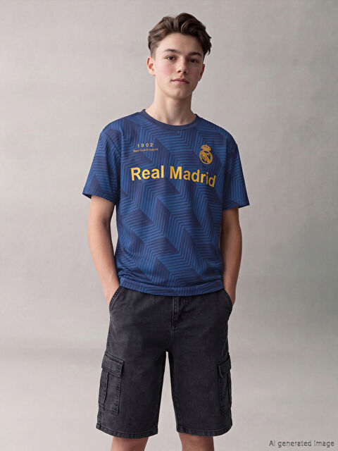 LCW Kids Real Madrid Baskılı Erkek Çocuk Tişört