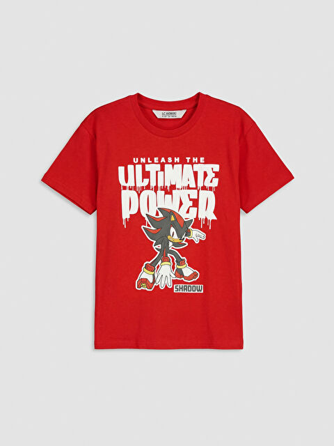 LCW Kids Sonic Baskılı Erkek Çocuk Tişört