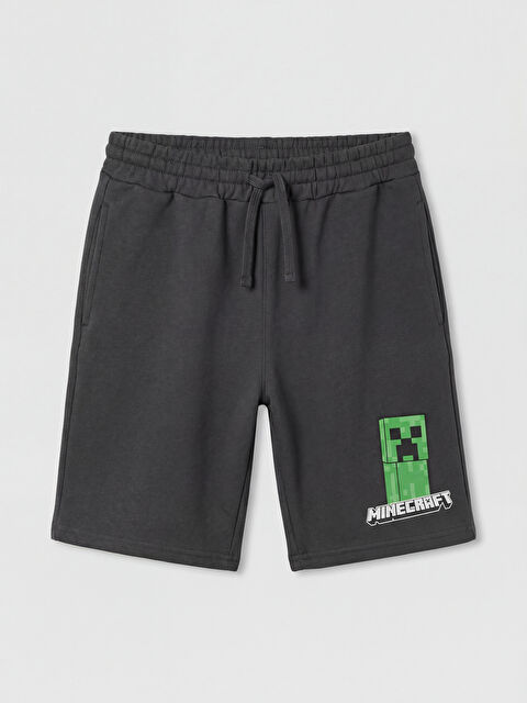 LCW Kids Erkek Çocuk Minecraft Baskılı Şort - S6EV65Z4-R4Q