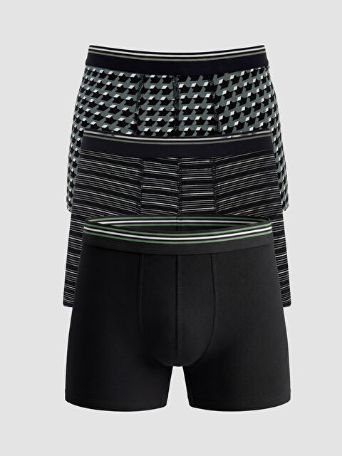 LC WAIKIKI Standart Kalıp Pamuklu Esnek Erkek Boxer 3'lü - S6EV77Z8-LQJ