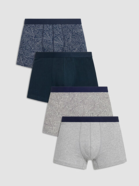 LC WAIKIKI Pamuklu Esnek Erkek Boxer 4'lü