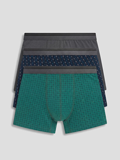 LC WAIKIKI Pamuklu Esnek Erkek Boxer 3'lü