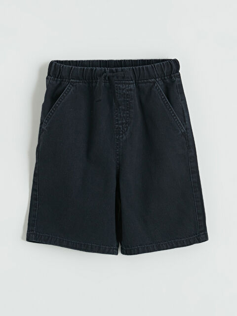 LCW Kids Elastic Waist Boys' Denim Shorts