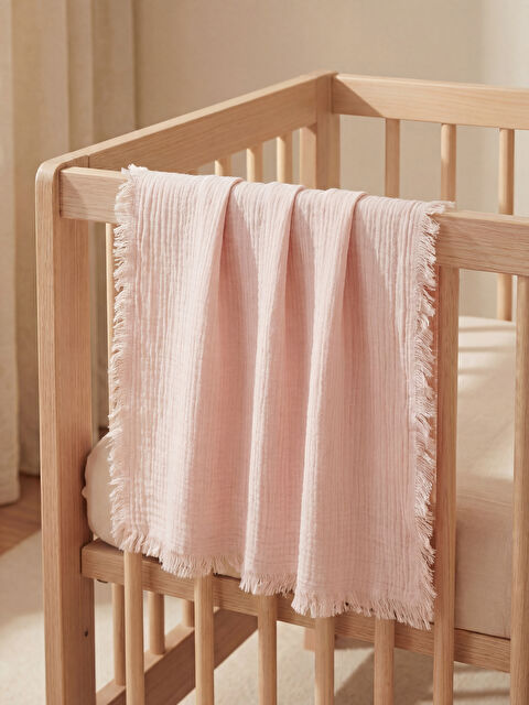 LCW HOME Kız Bebek Müslin Örtü 100x100 cm - S6EY44Z1-KXS