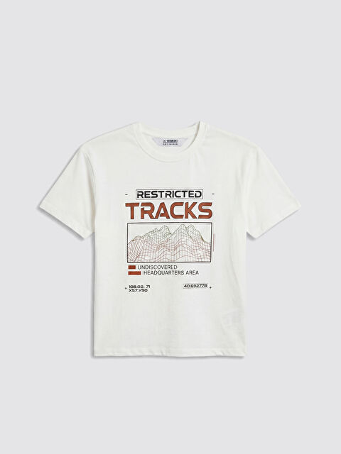 LCW Kids تي شيرت أولاد مطبوع بياقة دائرية