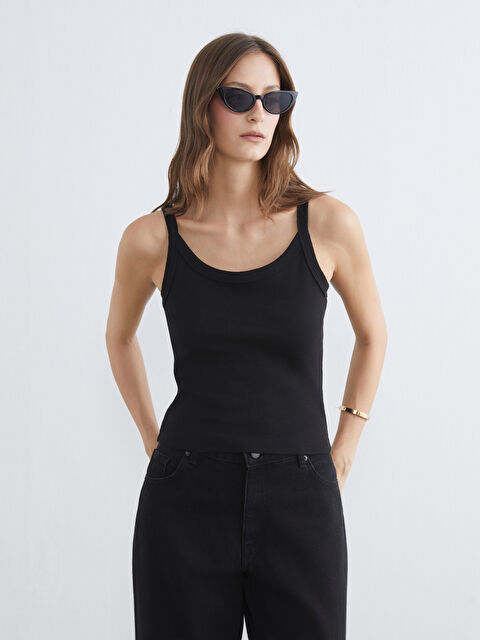 LC WAIKIKI Débardeur NOIR Femme - S6FA27Z8-CVL