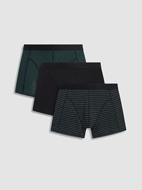 LC WAIKIKI Regular Fit Pamuklu Esnek Erkek 3'lü Boxer