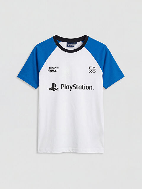 LCW Kids Bisiklet Yaka PlayStation Baskılı Erkek Çocuk Tişört - S6FA52Z4-FFB