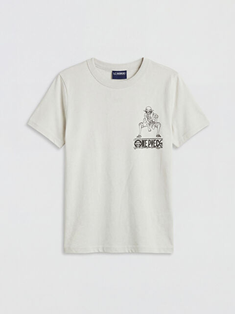 LCW Kids Bisiklet Yaka One Piece Baskılı Erkek Çocuk Tişört - S6FA57Z4-ZAK