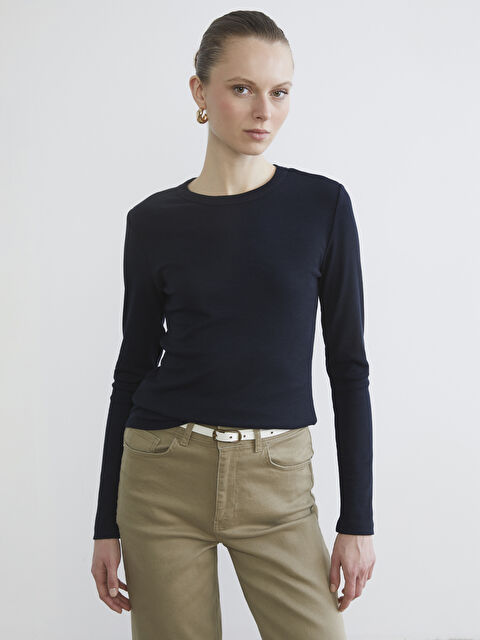 LCW ECO Dik Yaka Dokulu Kadın Body - S6FB11Z8-J2Y