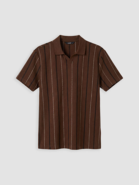 XSIDE Polo Yaka Çizgili Erkek Tişört
