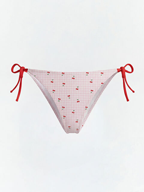 LCW DREAM Cherry Patterned Strappy Women's Brazilian Bikini Bottom