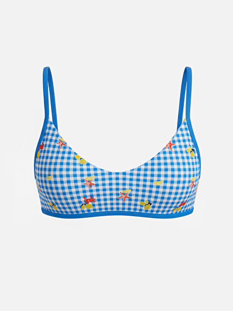 LCW DREAM Çıkarılabilir Pedli Ekose Kadın Bikini Üstü