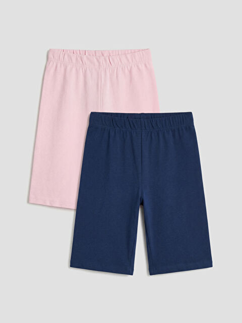 LCW Kids Beli Lastikli Kız Çocuk Bisikletçi Tayt 2'li - S6FD72Z4-QWP