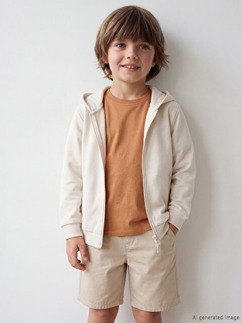 LC WAIKIKI Kapüşonlu Erkek Çocuk Hırka