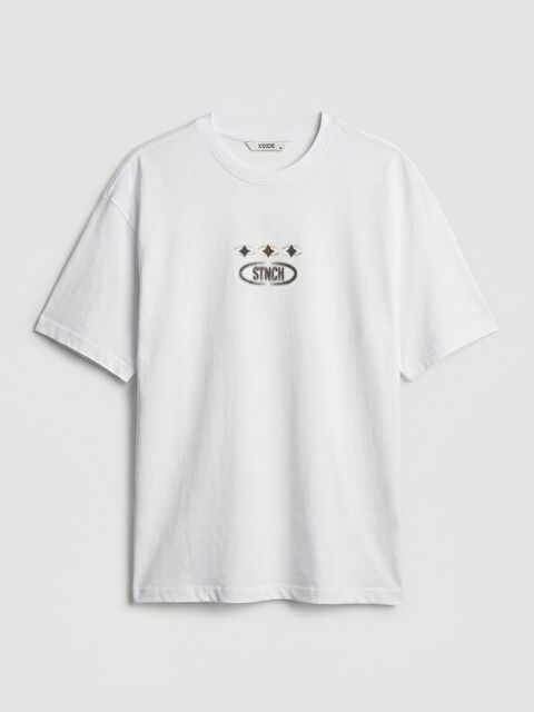 XSIDE Bisiklet Yaka Baskılı Erkek Tişört - S6FF56Z8-Q6K