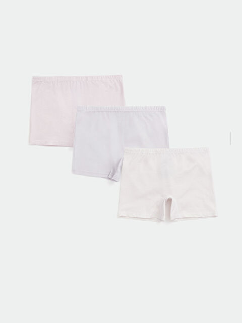 LCW Kids Çizgili Kız Çocuk Boxer 3'lü - S6FG10Z4-LJX