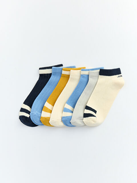 LCW Kids Çizgili Erkek Çocuk Patik Çorap 7'li