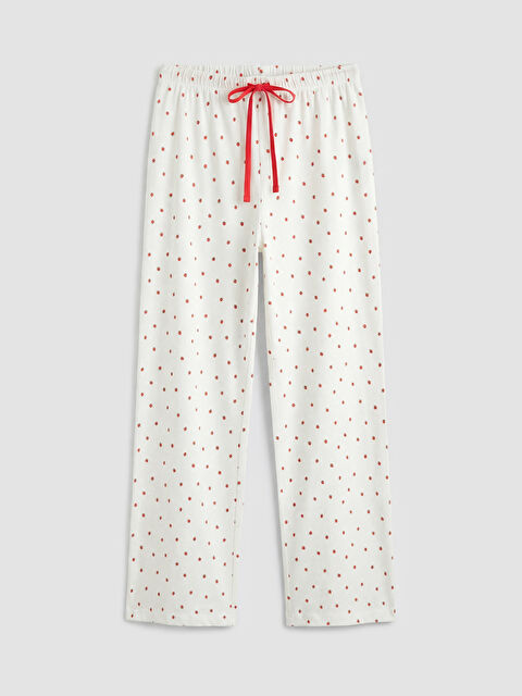 LCW DREAM Beli Lastikli Puantiyeli Hamile Pijama Altı