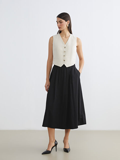 LC WAIKIKI Elasticated Waist Pleated Skirt
