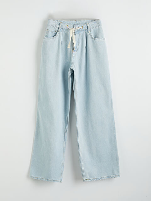 LCW Kids Baggy Fit Kız Çocuk Jean Pantolon - S6FH37Z4-311