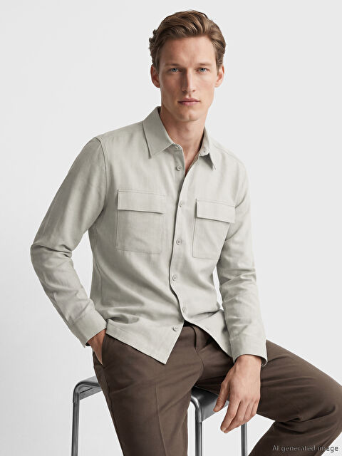 SOUTHBLUE Regular Fit Erkek Gömlek Ceket