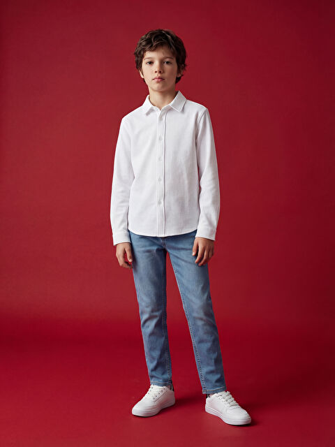 LCW Kids Slim Fit Erkek Çocuk Jean Pantolon - S6FI48Z4-507