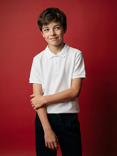 LCW Kids Polo Yaka Erkek Çocuk Tişört - S6FJ03Z4-Q6K