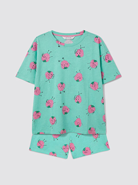 LCW Young Γυναίκα ΤΥΡΚΟΥΑΖ Σετ πιτζάμες