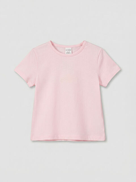 LCW ECO Bisiklet Yaka Kız Çocuk Tişört - S6FJ54Z1-QWN