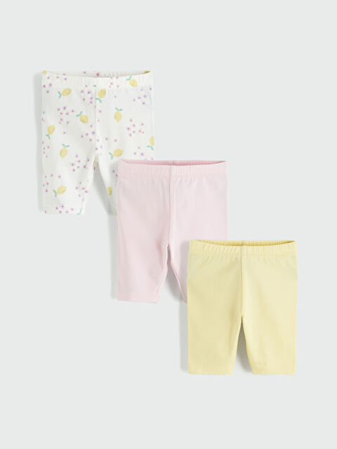 LCW baby Kız Bebek Şort 3'lü