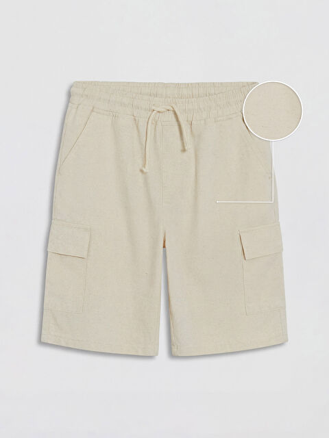 LCW Kids Erkek Çocuk Gabardin Kargo Şort