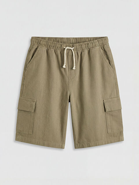 LCW Kids Erkek Çocuk Gabardin Kargo Şort